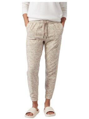 Athleta Women's Small Cream Pebbles AthleticTexture Abalon Farallon Jogger Pants